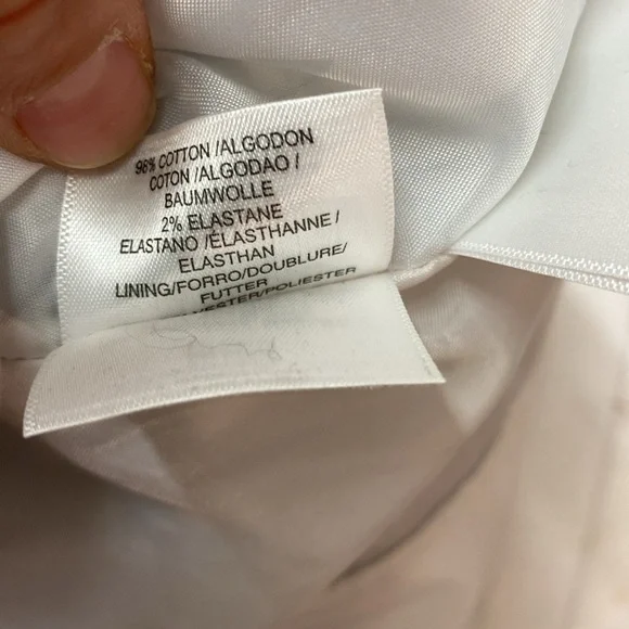 NINE WEST Womens Dress Sz 4Navy and White Polka DOts Career V Neck Fit & Flare - Picture 7 of 11